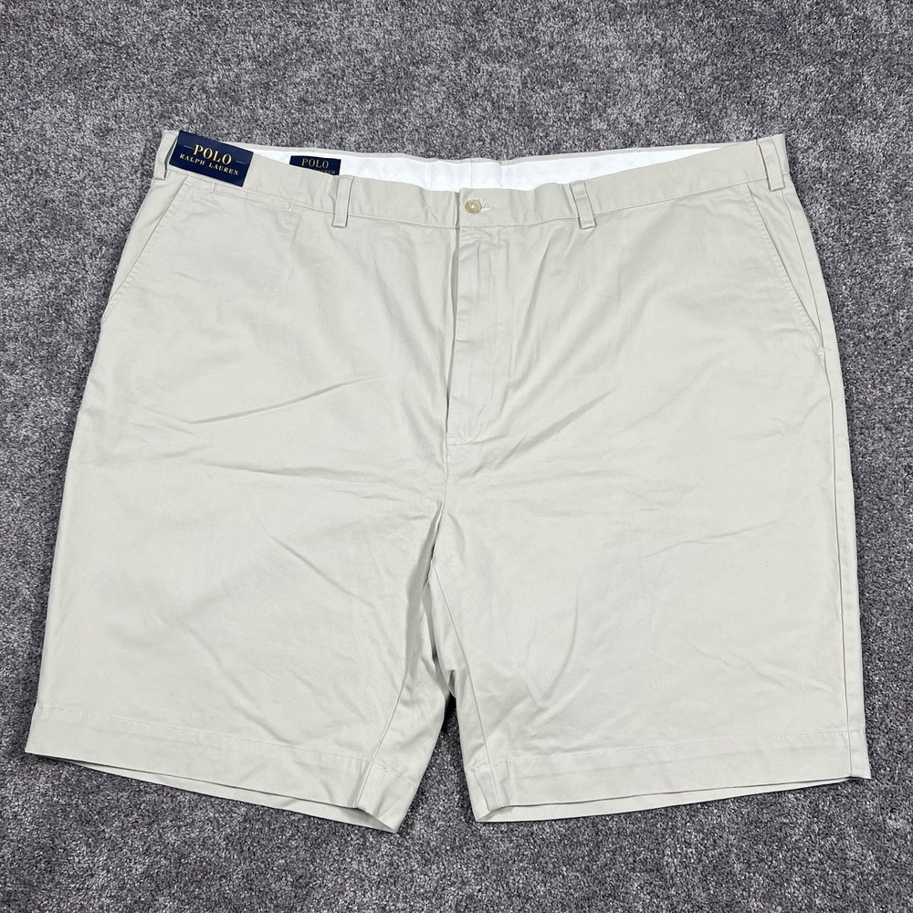 NEW Polo Ralph Lauren Shorts Mens 50B Beige Sand Chino Performance Golf Pony 10"